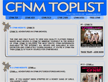 Tablet Screenshot of cfnmtoplist.com